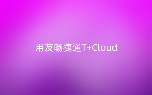 用友畅捷通T+Cloud